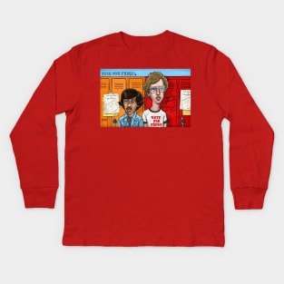 Vote For Pedro Kids Long Sleeve T-Shirt